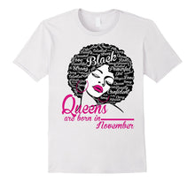 Queens Are Born in November - Strong Black Woman Tee Shirts