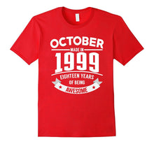 October 1999 - 18th Birthday Awesome Funny Gifts T-Shirt