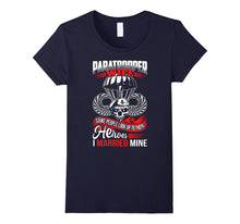 Paratrooper Wife. Funny Army T Shirts for Women Love Husband
