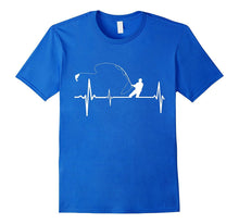 Fishing Heartbeat T-Shirt Perfect Gift Shirt for Fisherman