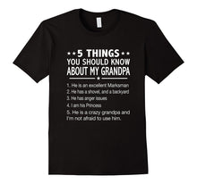 5 Things You Should Know About My Grandpa T-Shirt