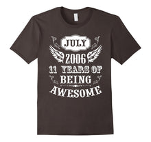 11th Birthday Gift Shirt July 2006 11 Years of Being Awesome
