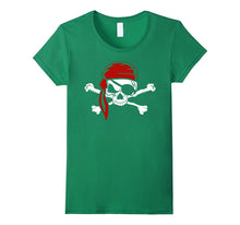 Jolly Roger Pirate T-Shirt, Skull Crossbones Halloween Shirt