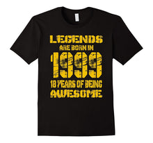18 Years Old 18th Birthday B-Day Gift Legends 1999 T Shirt