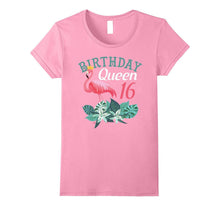 16th Birthday Queen Pink Flamingo Fancy Birthday T-Shirts