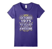 October 1975 - 42th Birthday Funny Tshirt