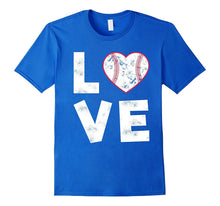 Baseball Softball Love Heart T Shirt for Mom, Dad or Team