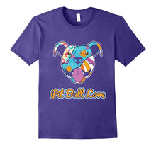 Pit Bull Love Dog Pop Art Graphic T-Shirt - Pit Bull Shirt