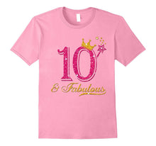 10th Birthday Girl Fabulous Princess Shirt