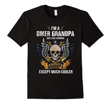 I'm a Biker Grandpa T-Shirt Funny Quote Rider Motorcycle Tee