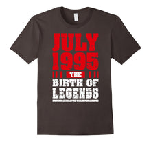 22nd Birthday Gift Men Born in July 1996 Legends Birth Shirt
