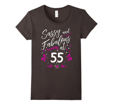 55th Birthday Gift T-Shirt Sassy & Fabulous 55 Year Old Tee