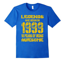 18 Years Old 18th Birthday B-Day Gift Legends 1999 T Shirt