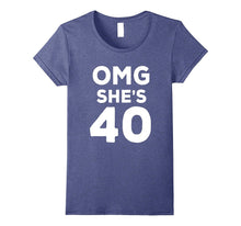 40th Birthday Shirt for Husband, Sister, Friend OMG She's 40