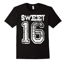 16th Birthday Shirt Gift Sweet Sixteen 16 Cracked Grunge