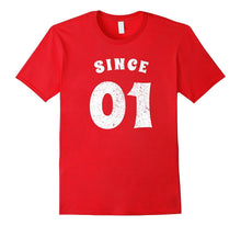 16th Wedding Anniversary T-Shirt Funny for Married in 2001