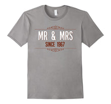 50th Wedding Anniversary Gift Shirt Mr and Mrs Since 1967