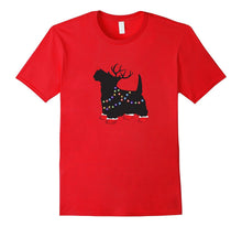 Scottie Dog Christmas Pajamas Shirt Matching Santa Hat Light