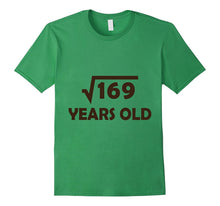 13 Year Old Boy or Girl Birthday Shirt Gift, 169 Square Root