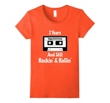 2nd Wedding Anniversary Gift 2 Years T-Shirt Cassette Tape