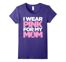 Breast Cancer T-Shirt for Kids I Wear Pink for My Mom Ribbon