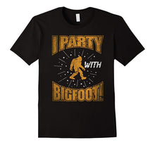 Bigfoot Shirt I Party With Sasquatch Yeti Camping T-Shirt