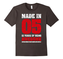 12th Birthday Gift T-Shirt Made in 05 Cute 12 Yrs Old Gift