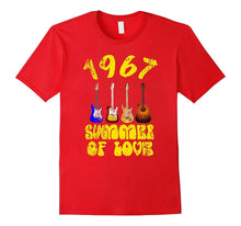 1967 Summer of Love Guitar Band Music T-Shirt Vintage Retro