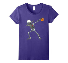Halloween Dabbing Skeleton Basketball TShirt Funny Dab Dance
