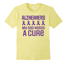 Alzheimers Dad Needs a Cure Purple Ribbon T-Shirt