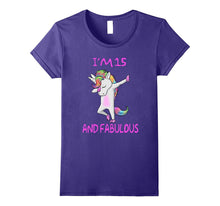 15 and Fabulous Sweet Fifteen-Birthday Unicorn Dab T Shirt