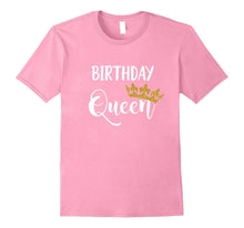 Funny Birthday Queen T Shirt Gold Tiara Crown