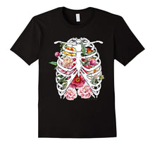 Flower Skull T-Shirt Sugar With Roses for Women Girls Mens