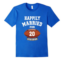 20th Wedding Anniversary T-Shirt Football Couple Gift Shirt