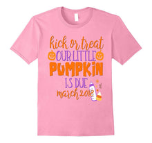 Halloween Pregnancy Shirt Kick or Treat Due March 2018