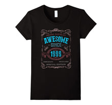 18th Birthday Gift Shirt Vintage Awesome Since 1999 18 Years