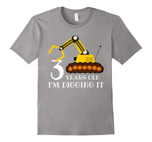 3 Years Old I'm Digging It - Birthday Tractor Gift T-Shirt