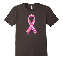 Breast Cancer Awareness Pink Floral Flowers Ribbon T-Shirt