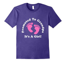 Promoted to Grandpa It's a Girl Tshirt Grandfather Daughter
