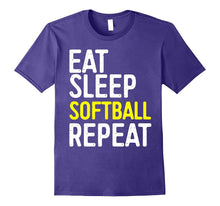 Eat Sleep Softball Repeat T-Shirt