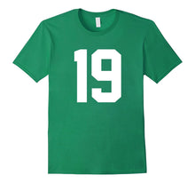 #19 Team Sports Jersey Number Front & Back Player / Fan Tee