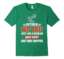NAVY CHIEF ONLY WAY HAPPIER T Shirt