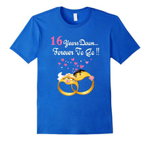 16 Years Anniversary Gift 16th Wedding Married Couples Shirt