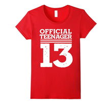 Officially a Teenager Birthday Girl or Boys T-Shirt