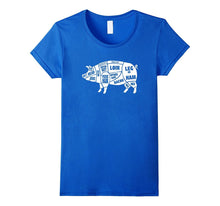 Funny Pig Gift - Cuts of Pork Butcher T-Shirt