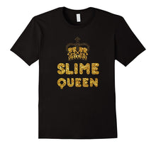 Kids Slime Tshirts, Slime Queen T Shirt, Gold Glitter Print