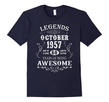 Legends Were Born in October 1957-60th Birthday Gift Shirt
