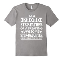 Mens Proud Step-Father of Awesome Step-Daughter Fathers Day Shirt