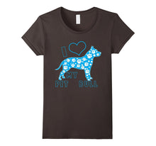 Cute I Love My Pit Bull Dog Birthday T Shirt Gift