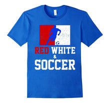 Patriotic Red White and Soccer T-Shirt
